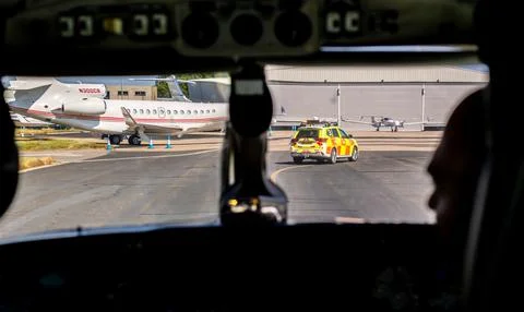 Small Aircraft Flightdeck Stock Photos