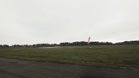 Small aircraft taking off 스톡 동영상 127426991