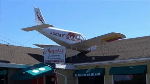 Small Airplane attention getter Video stock 11947727