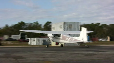 Small airplane Stock Footage 362597