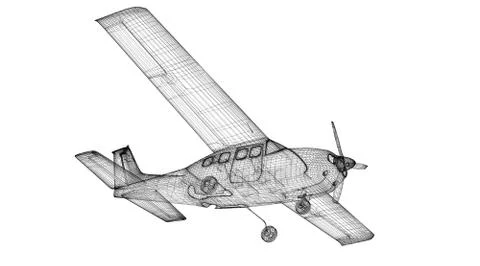 Small  Airplane Stock Illustration
