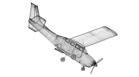 Small  Airplane Stock Illustration