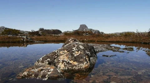 Small alpine tarn Stock Footage 11614940