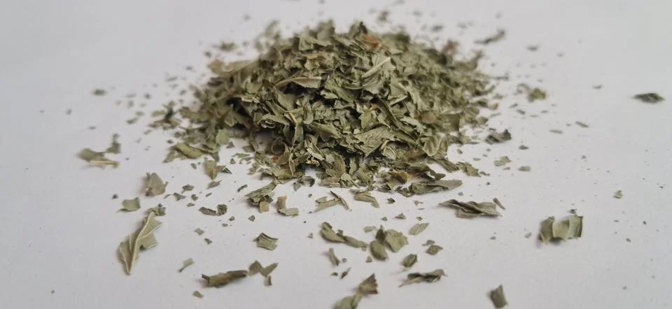 Small amount of dried mint Stock Photos
