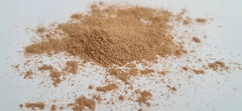 Small amount of ground cinnamon Stock Photos