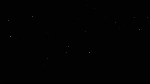 Small amount of white small stars falling black background and alpha and loop Stock Footage 172539498