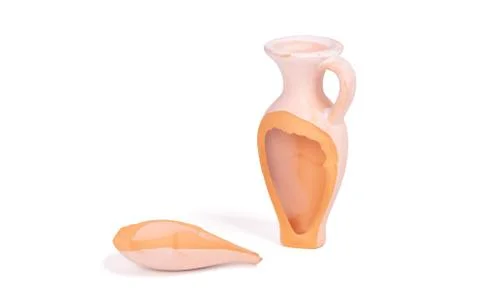 Small amphora isolated Stock Photos
