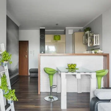Small and functional apartment Stock Photos