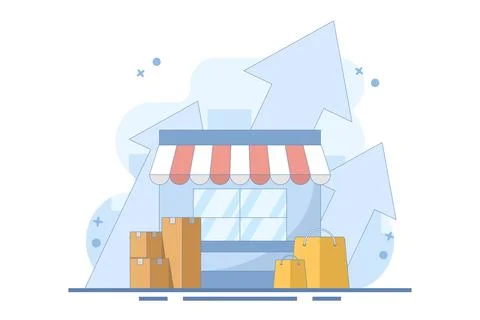 Small and medium business development concept 스톡 일러스트