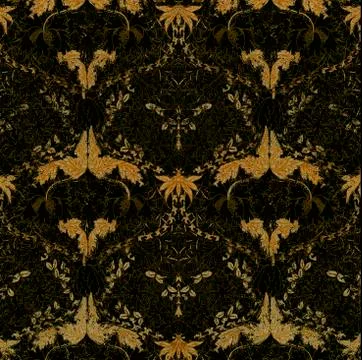 Small and seamless patterned floral textured textile print イラスト素材