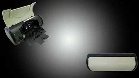 Small and simple printer for printing paper documents - Foto stock