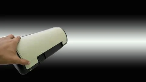 Small and simple printer for printing paper documents - Foto stock