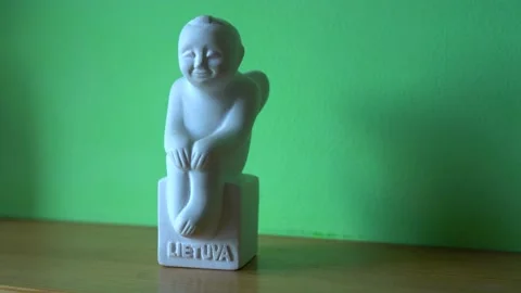 Small Angel sculpture Stock Footage 131431295