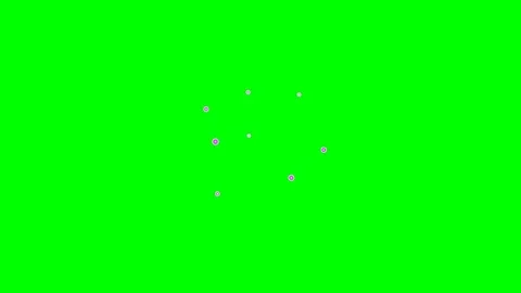 Small animated heart icons floating against a solid vibrant green background 動画素材 340901631