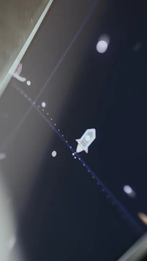 Small animated rocket icon with exhaust fumes Stock Footage 334945134