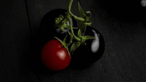 Small animated tomato. Tomato changes color Stock Footage 107778429