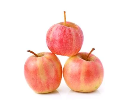 Small apple isolate in white background Stock Photos