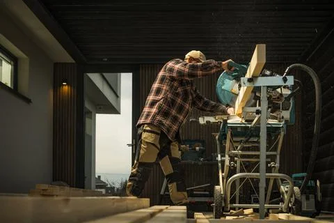 Small Architecture Woodwork Project Stock Photos