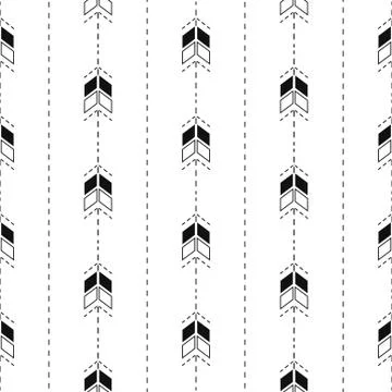 Small arrow line seamless pattern Stock Illustration