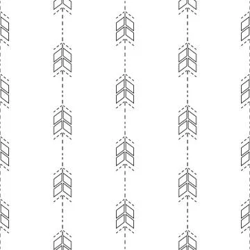 Small arrow line seamless pattern イラスト素材