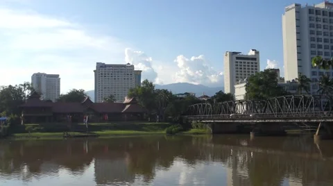 Small Asian City Stock Footage 43258398