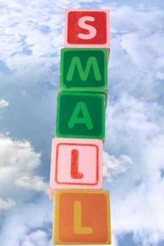 Small assorted toy childrens play blocks with clipping path Stock Photos