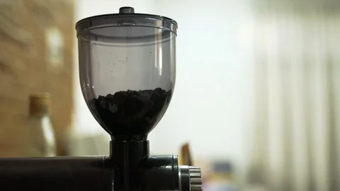 Small automatic coffee grinder Stock Footage 119697376