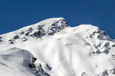 Small avalanches Foto stock