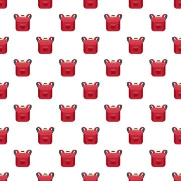 Small backpack pattern seamless Stock-Illustration