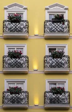 Small balconies. Stock Photos