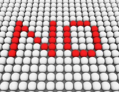 Small ball and teamwork, NO pattern Stock Illustration
