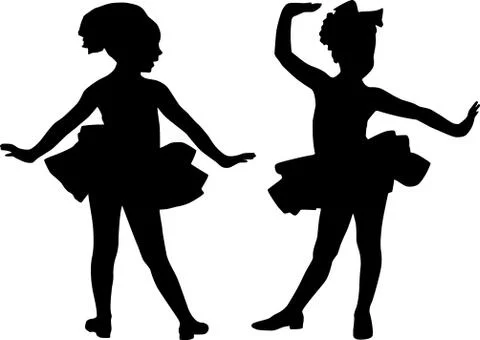 Small ballerinas Stock Illustration