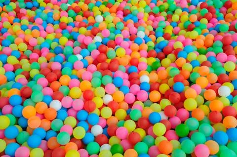 Small Balls of Different Colors Stock Photos