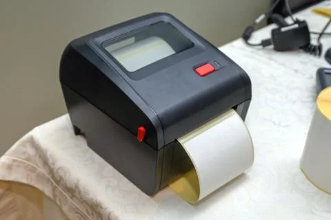 Small Bar Code Printer Stock-Fotos