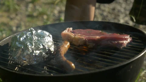 Small barbecue grill 库存影片 95005847