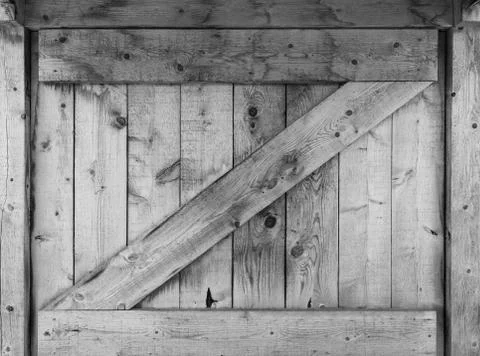 Small barn window shutter Foto stock