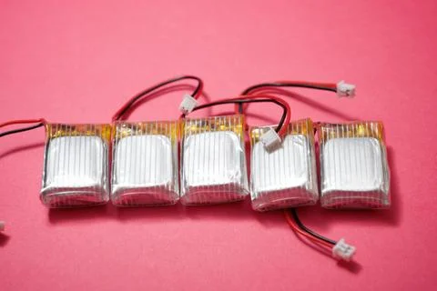 Small batteries view Stock Photos