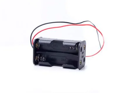 Small battery holder Stock Photos