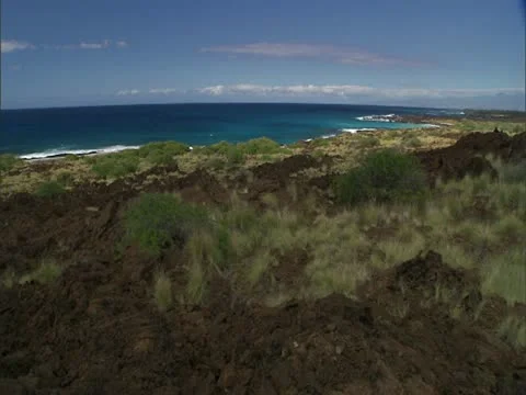 Small Bay with Swimmers Stock-Footage 22244863