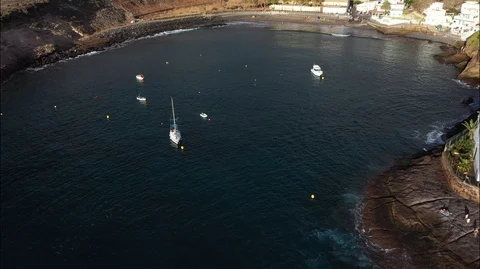 Small beach, aerial view Video stock 100994608