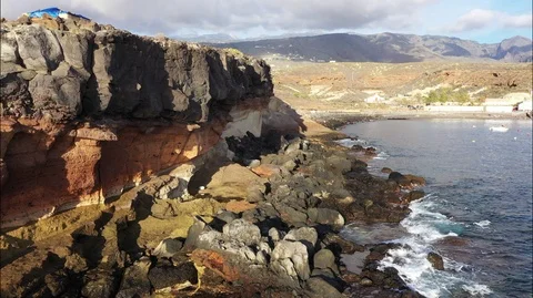 Small beach, aerial view Video stock 100994632