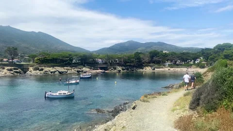 Small beach in Cadaques Stock Footage 280081500