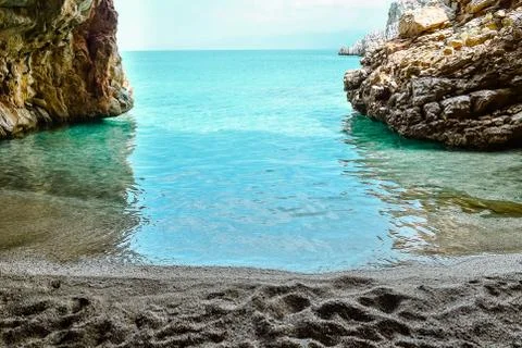 Small Beach In The Grotto Stock Photos