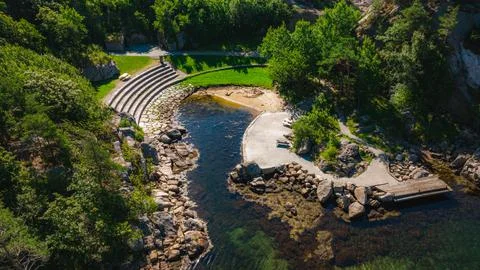 Small beach in Norway Stock Photos