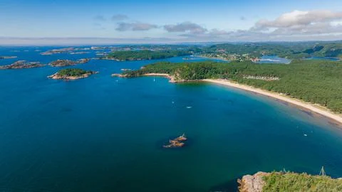 Small beach in Norway Stock Photos