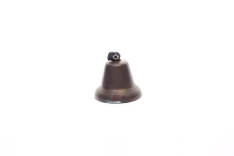 Small bell isolated on white background Stock Photos