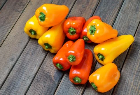Small bell peppers Stock Photos