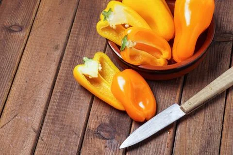 Small bell peppers Stock Photos