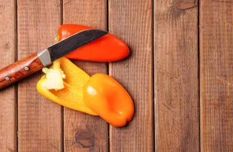 Small bell peppers Stock Photos