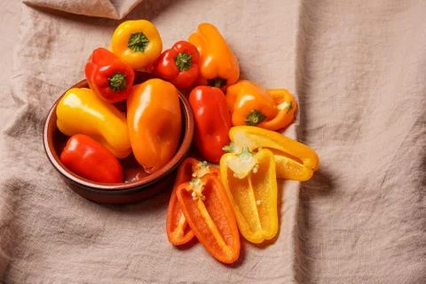 Small bell peppers Stock Photos